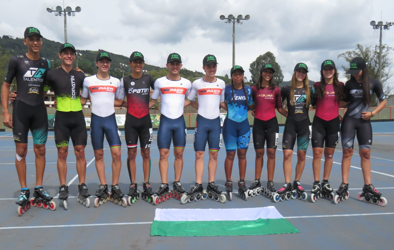 Selección Antioquia de patinaje de carreras a Eje Cafetero 2024