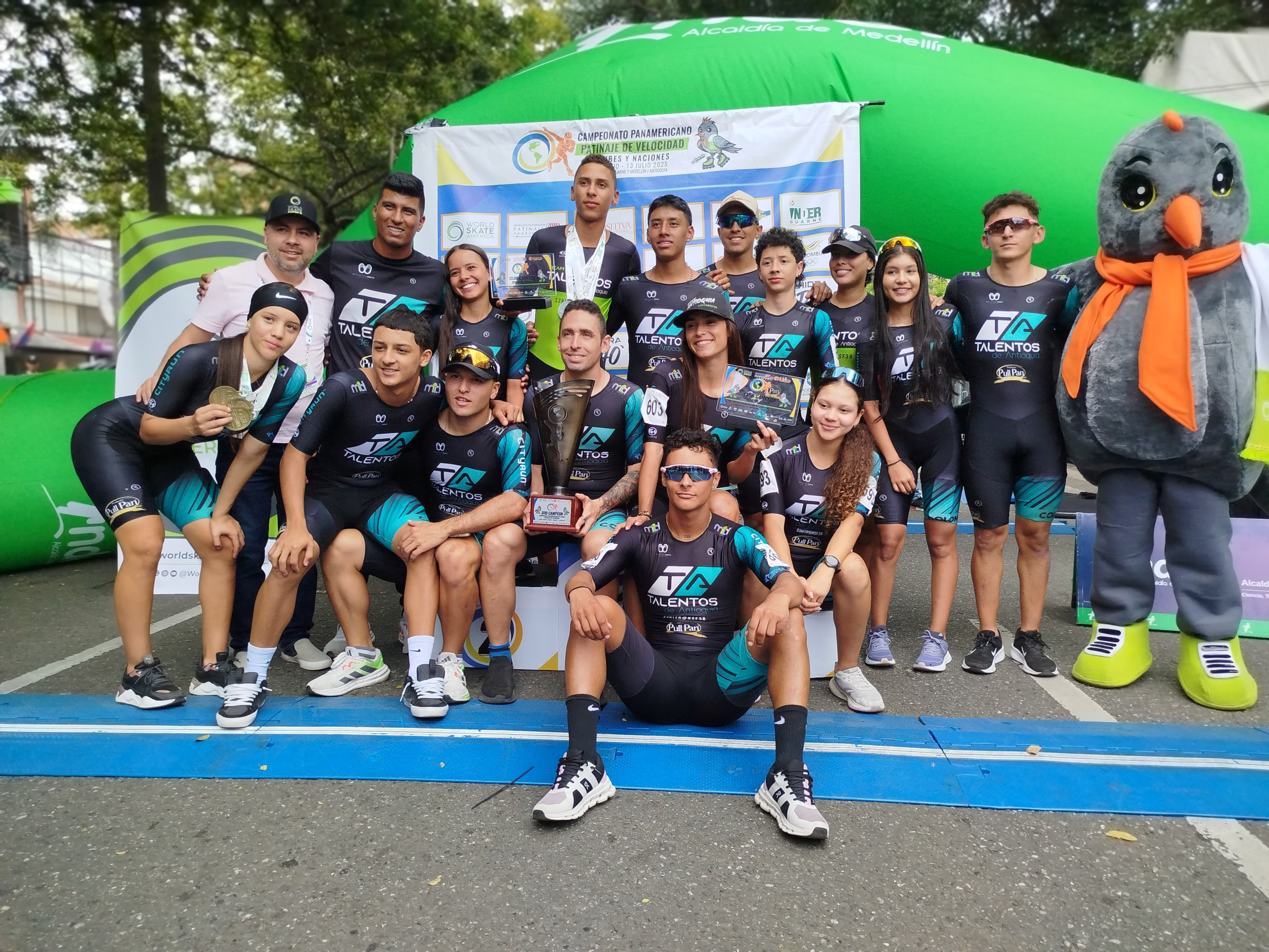 Talentos de Antioquia subcampeón panamericano de patinaje de velocidad 2025